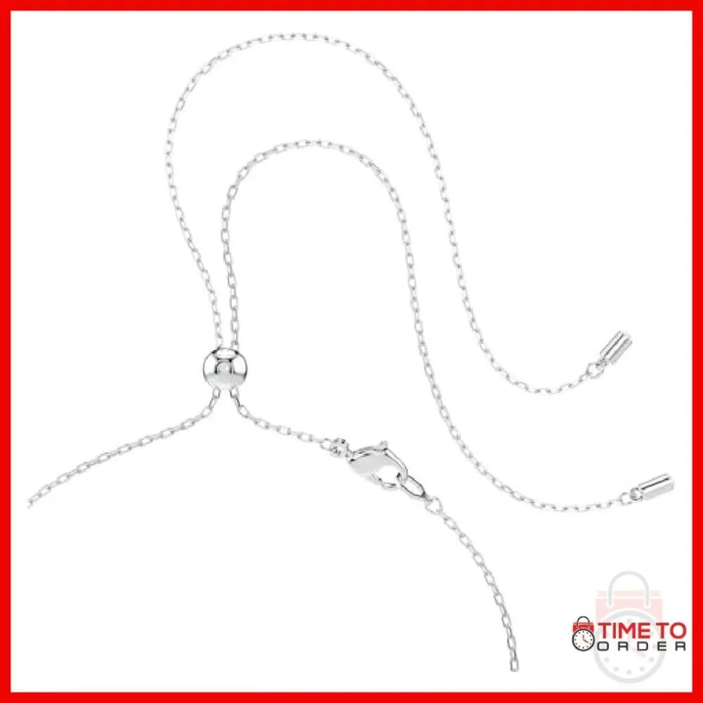 Snowflake Pendant & Brooch, Rhodium Finish, Adjustable Chain